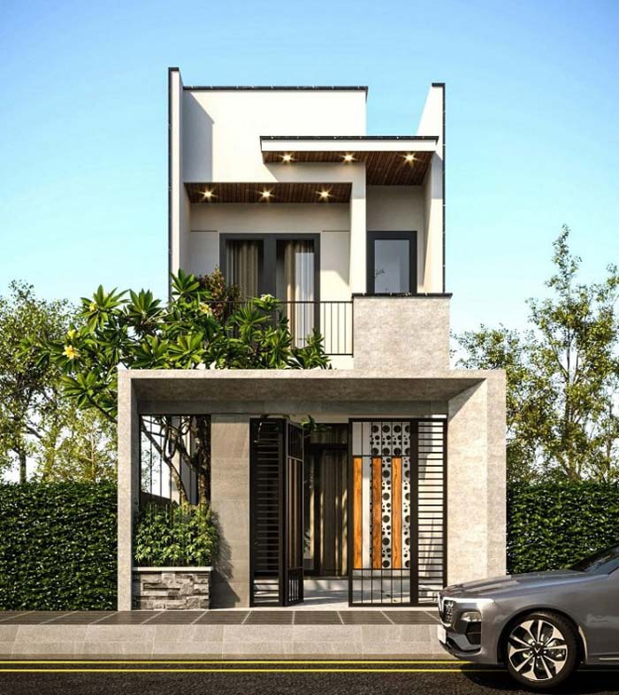 Mẫu nhà phố 2 tầng